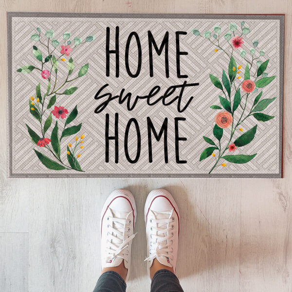 Килимок придверний з принтом “Home sweet home”
